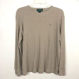 Lauren Ralph Lauren Waffle Knit Top | L